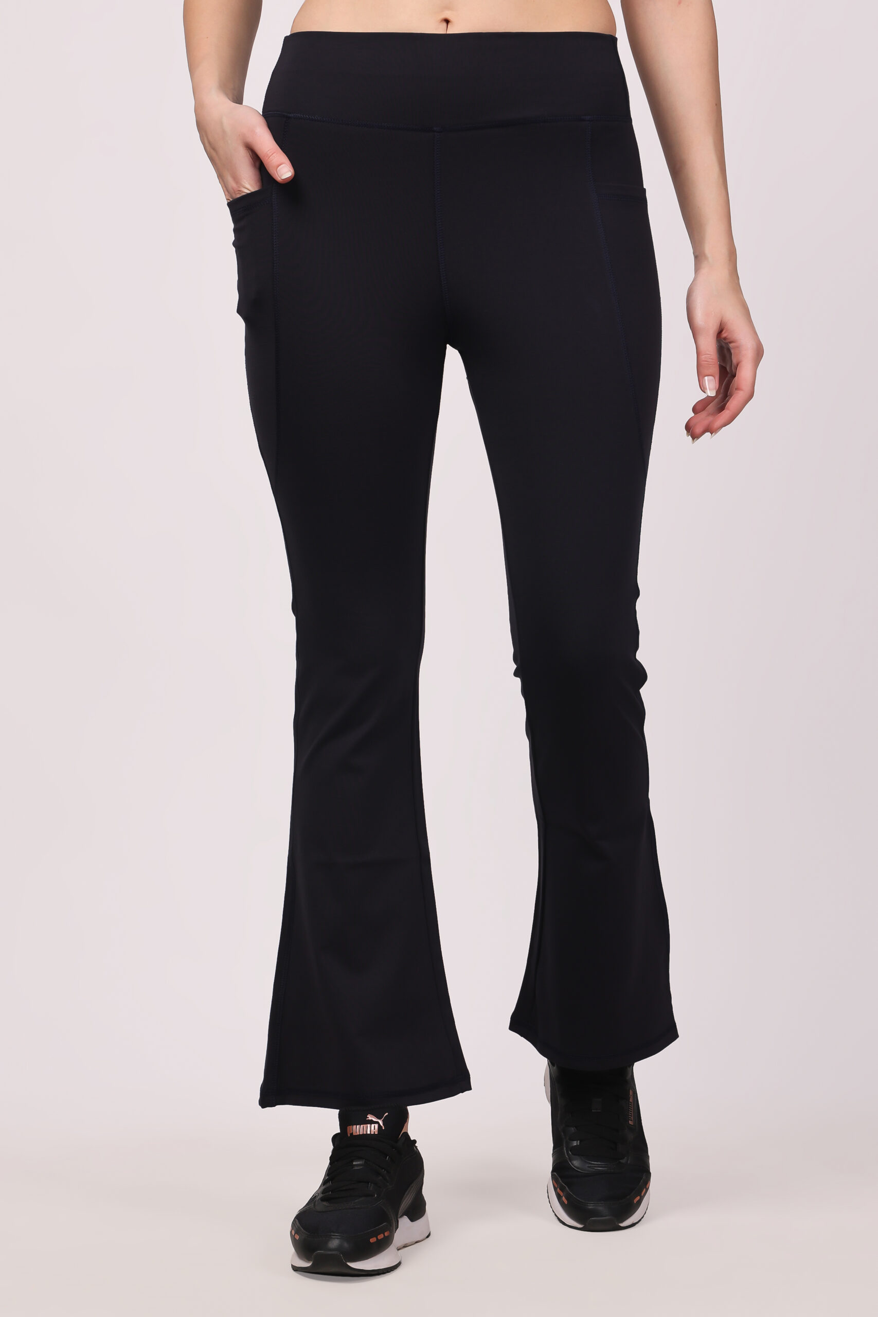 Ultimate Flare Pants With Both Side Pockets-Black – Bellaboost